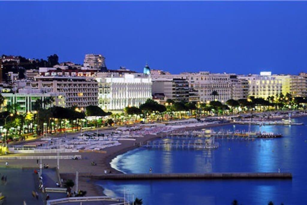 Cannes Palm Beach Parking, Clim, Wifi Plage 2' A Pieds Exterior photo