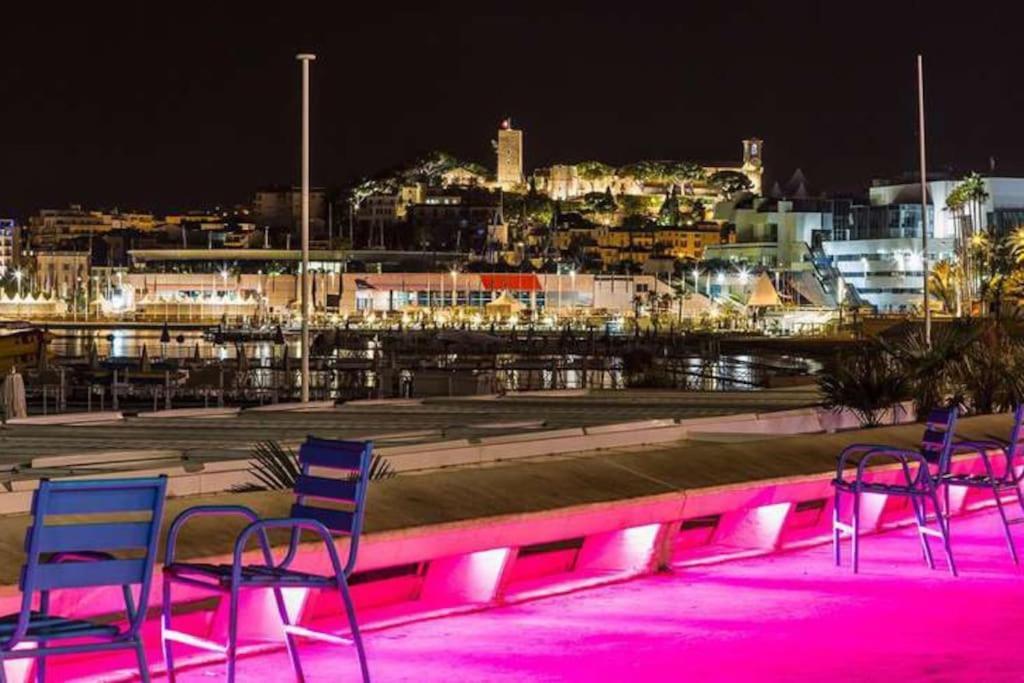 Cannes Palm Beach Parking, Clim, Wifi Plage 2' A Pieds Exterior photo