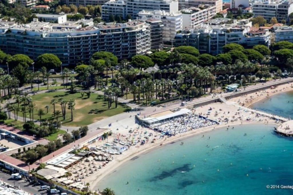 Cannes Palm Beach Parking, Clim, Wifi Plage 2' A Pieds Exterior photo
